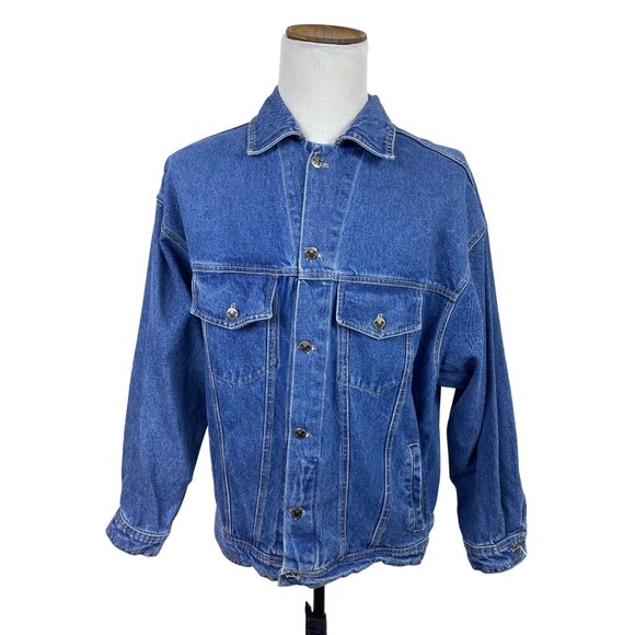 Vintage Disneyland Southern California Mickey Mouse Surfing Denim Jacket Size L - Picture 2 of 9